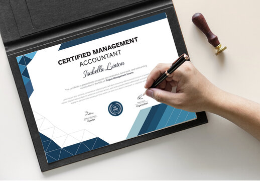 Certificate Excellence in Project Management