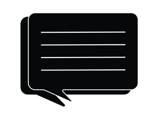 chat icon. chat glyph icon