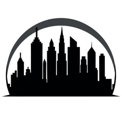 Obraz premium city-silhouette-vector-set-panorama-city-backgroun (2).eps