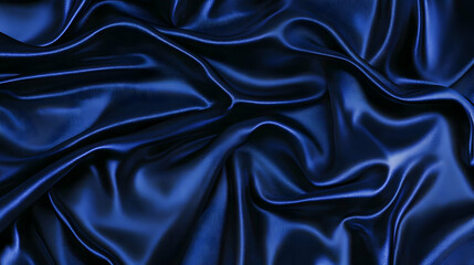 Obraz premium Deep Blue Silk Drape Abstract Background