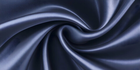Fototapeta premium Dark Blue Satin Fabric Texture Background Illustration