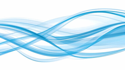 Naklejka premium Abstract Blue Wave Background Illustration