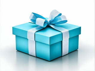 Obraz premium Teal Gift Box 3D Render