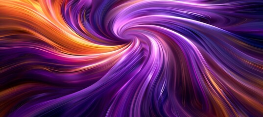 Obraz premium Hypnotic Swirls of Orange and Purple Creating a Flowing and Artistic Abstract Backdrop