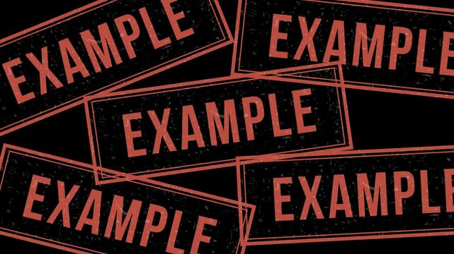 Animation of a rubber stamp pressing example onto a neutral background. Perfect for official documents, testing marks, approval processes, digital overlays. Ideal for video editing and motion graphics - Powered by Adobe