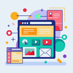 flat user interface design