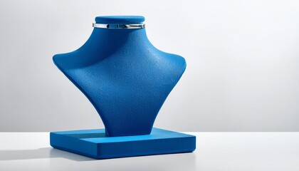 blue vase on white background