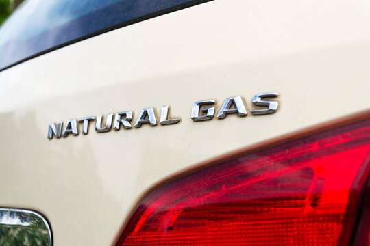 PRAGUE, CZECH REPUBLIC - MAY 10 2018: Mercedes-Benz B200 Natural Gass Drive NGD car on May 10, 2018 in Prague, Czech Republic.