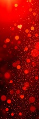 Radiant Red: A captivating abstract composition of red hues, with delicate bokeh effects and subtle heart-shaped accents. The rich texture and depth create a sense of warmth and romance. 