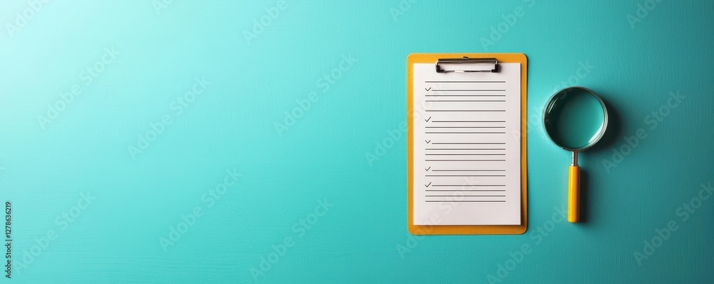 Poster audit review document standardization office environment visual content