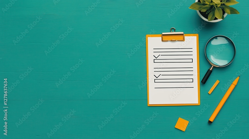 Poster streamlining document review process visualization for enhanced approvals