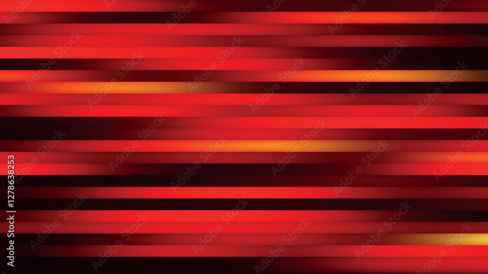 Poster abstract horizontal glowing color lines. multicolored horizontal linear background. abstract gradien
