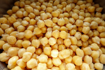 Soaking Chickpeas in a Bowl