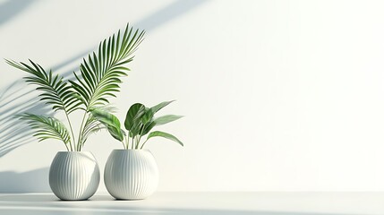Fototapeta premium Tropical Greenery With Soft Light