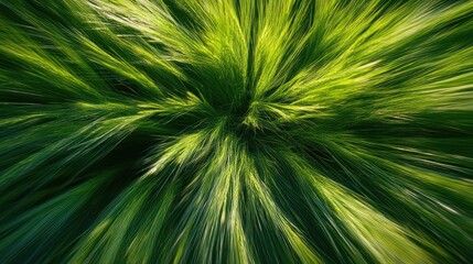Obraz premium A bright green abstract texture resembling a field of grass, ideal for a refreshing and vibrant design with copy space.