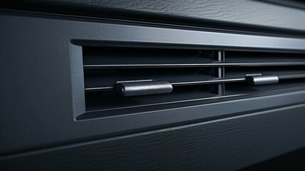 Close up view of air conditioning vents in a modern car interior s ventilation system