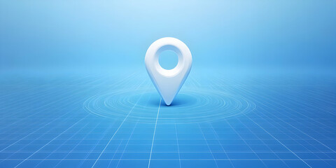 3D Location Pointer Abstract Background