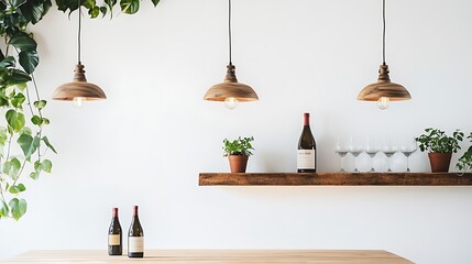 Obraz premium Sleek Scandinavian Dining Space Design