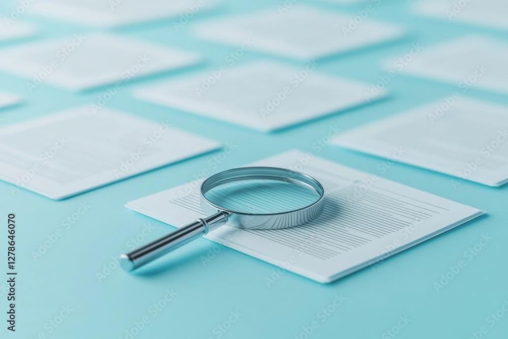 Poster document review process office icon collection digital workspace close-up transparent document icons