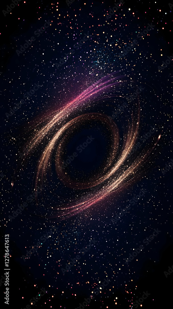 Poster cosmic swirl abstract background image