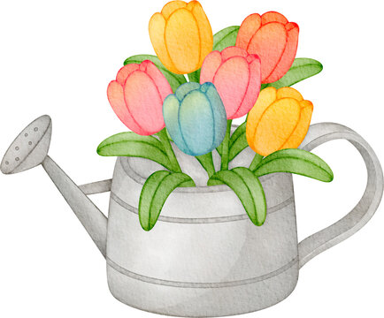 recommend clip art: watercolor watering can