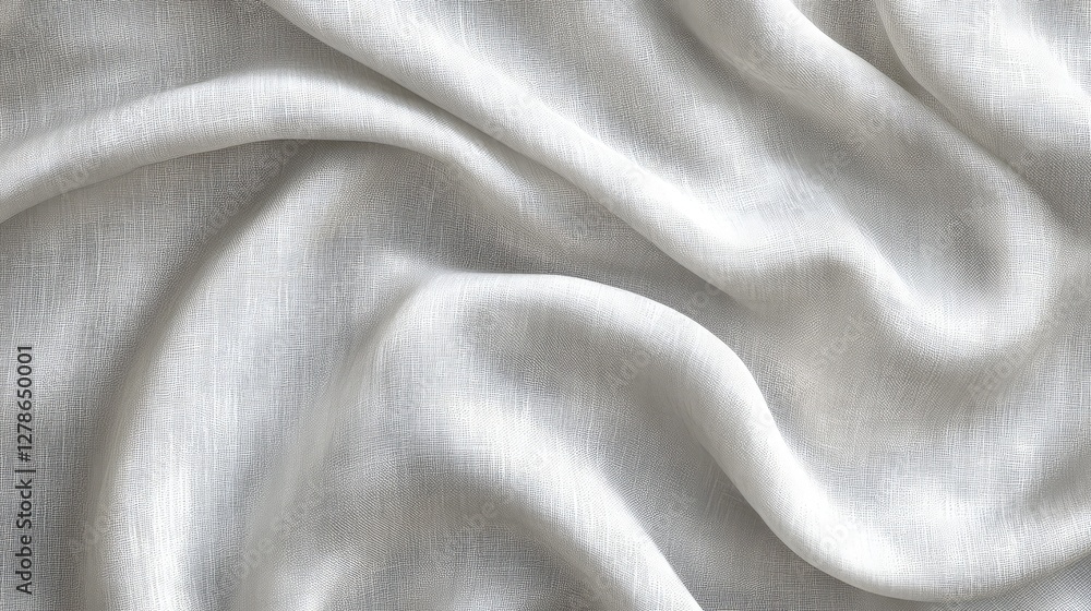 Poster a light gray linen texture with a soft weave, offering a natural and calming background with plenty 