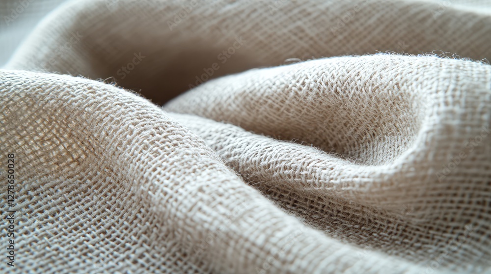 Poster a light gray linen texture with a soft weave, offering a natural and calming background with plenty 