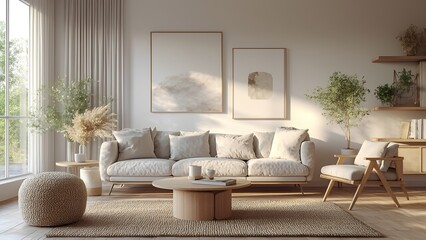 Minimalist Scandinavian living room