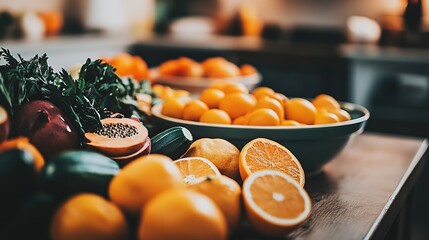 Close-up of vibrant fresh vegetables and fruits on wooden table, symbolizing healthy blood pressure foods, emphasizing natural nutrition and wellness.
