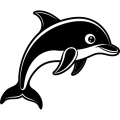 dolphin isolated on white background