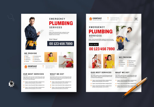 Plumbing Services Flyers Vol.01