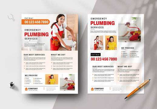 Plumbing Service Flyers
