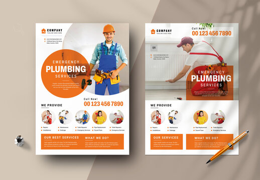 Plumbing Services Flyers Vol.04