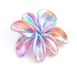 Iridescent abstract flower.