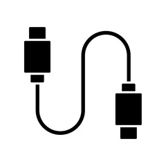 Icon a cable, isolated against a clean background.