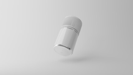 Liquid Bottle 60 ml flat cap frog view