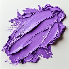 Fototapeta premium Flat Purple Acrylic Paint Stroke on a Smooth Surface