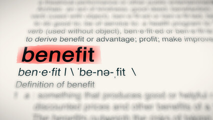 A close-up illustration of the word 