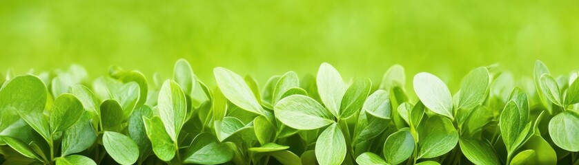 A lush green background filled with vibrant leaves, creating a fresh and natural ambiance.