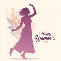 Happy Women Day Celebration Poster For Social Media Post template