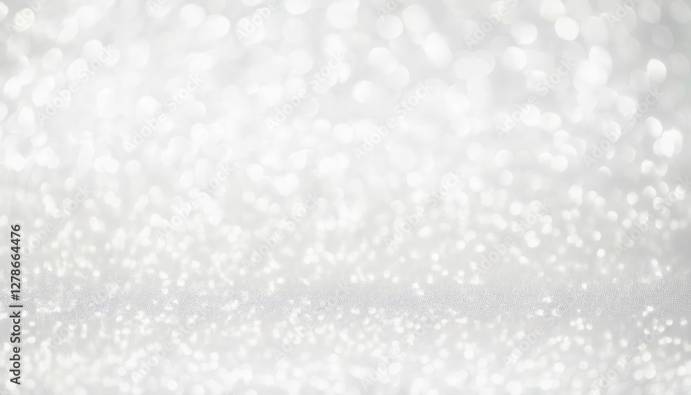 Aufkleber soft white bokeh lights on a blurred background for use in wedding invitations, holiday cards, and d