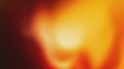 Color gradient dark grainy background, orange red gold yellow vibrant abstract on black, noise texture effect
