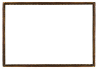 Old picture frame in PNG format on a transparent background.