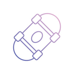Skateboard vector icon 