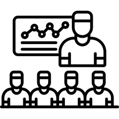 Obraz premium Presentation Icon Vector Element