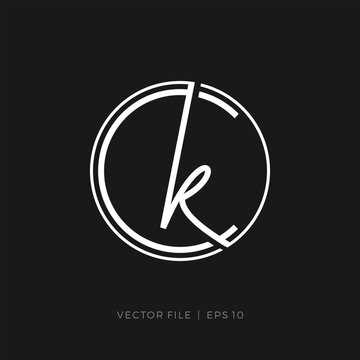 initials letters KC CK handwritten inside a circle logo