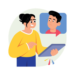Fototapeta premium Communication Concepts Style illustrations. EPS 10 File stock illustration