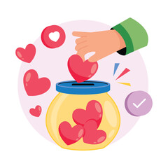 Emotional Support Concepts Style illustrations. EPS 10 File stock illustration