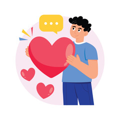 Kindness Concepts Style illustrations. EPS 10 File stock illustration