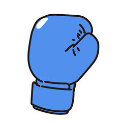 ボクシンググローブ_ブルー_片手